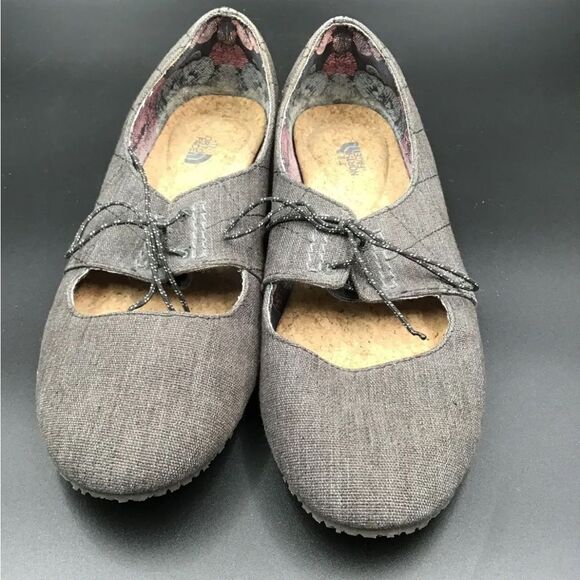 The North Face Women's Gray Round Toe Mary Jane Flats - Size US 9.5 - Picture 2 of 6